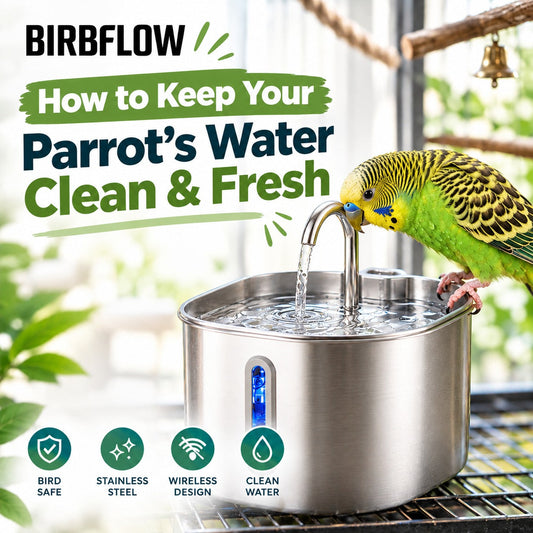 How to Keep Your Parrot's Water Clean All Day