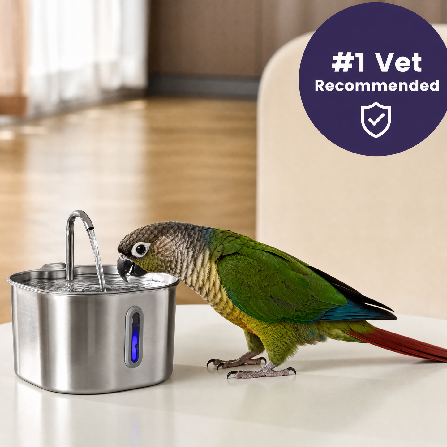 BirbFlow Parrot Fountain