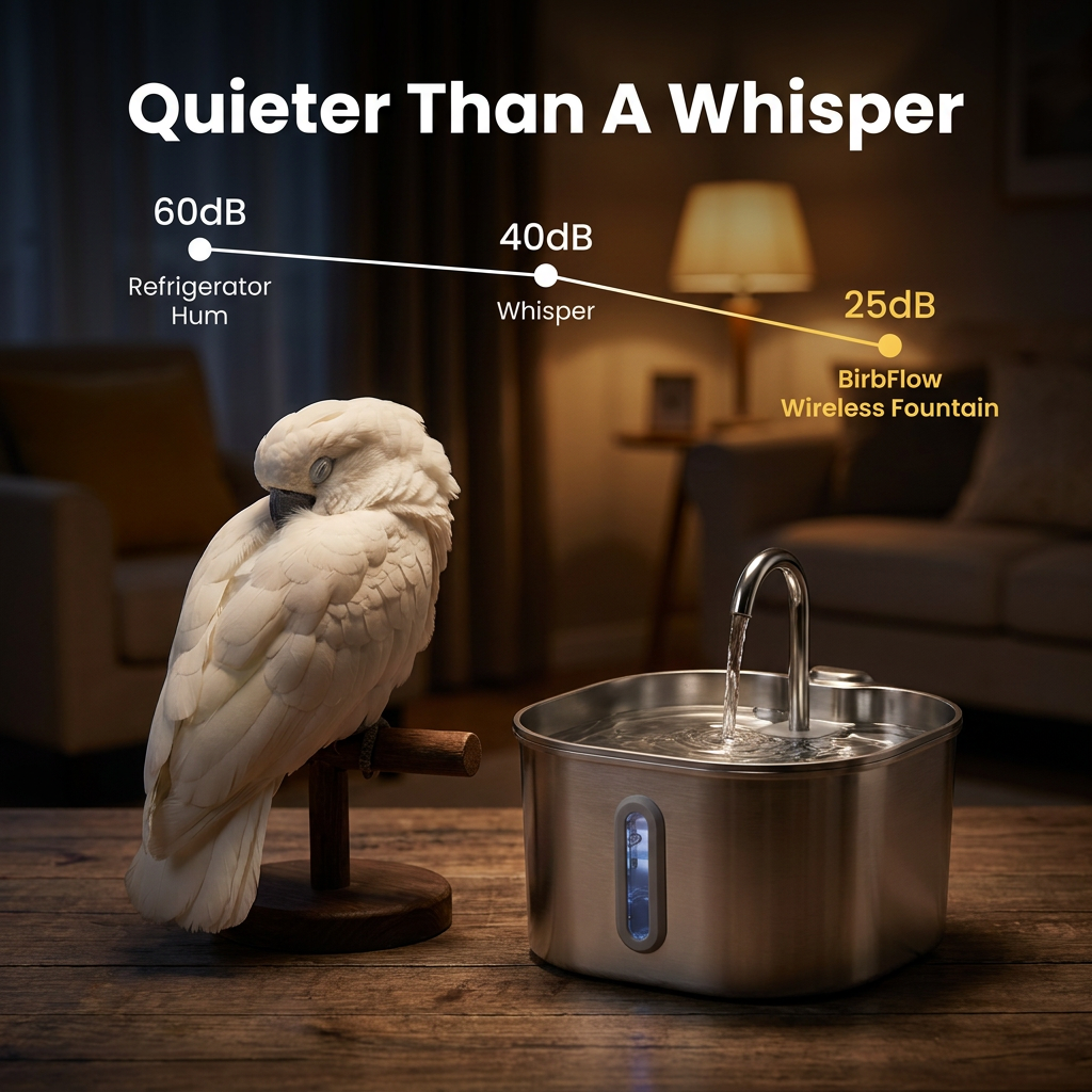BirbFlow Parrot Fountain