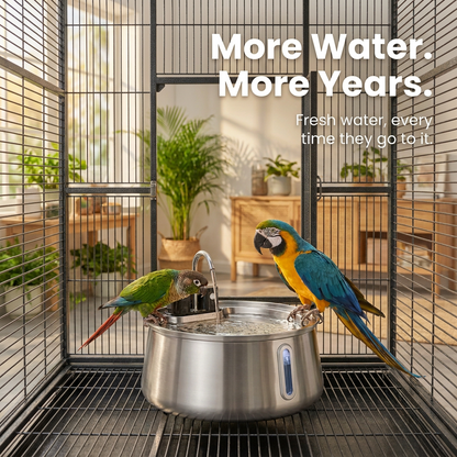 BirbFlow Parrot Fountain